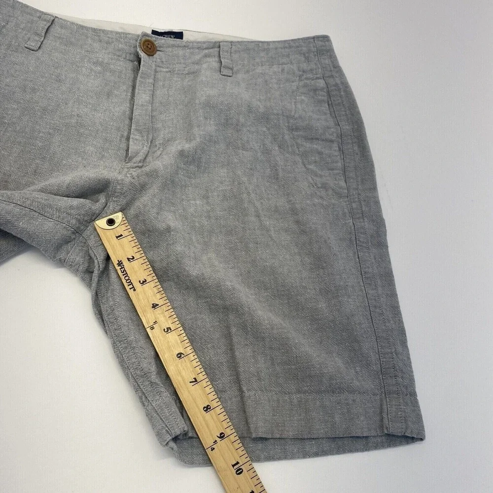 J Crew Shorts Mens Size 33 Chino Flat Front‎ Straight Leg Adult Casual Gray